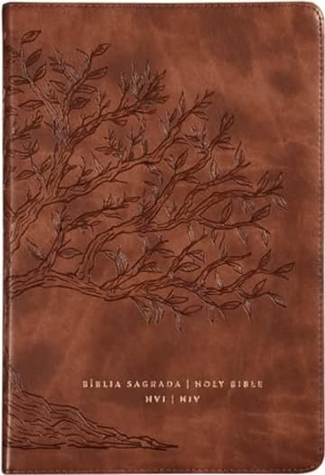Imagem representativa de Bíblia Bilíngue NVI/NIV, Português/Inglês, Couro-soft, Caramelo, Leitura Perfeita