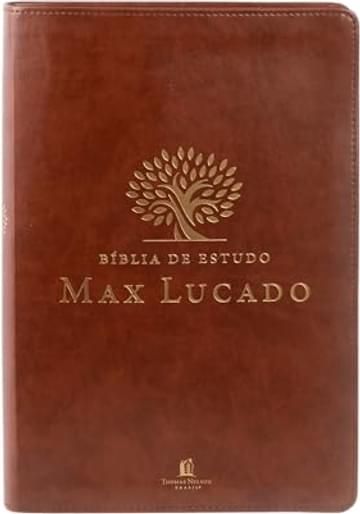 Imagem representativa de Bíblia de Estudo Max Lucado (NVI, capa em courosoft marrom, Leitura Perfeita): Nova Versão Internacional