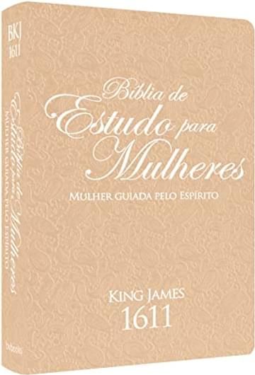 Imagem representativa de BÍBLIA KING JAMES DE ESTUDO-MULHERES GUIADAS PELO ESPÍRITO - ROSÈ PEACHBRANCO