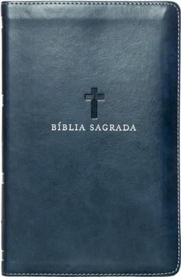 Imagem representativa de Bíblia NVI, Letra Grande, Couro-soft azul, Leitura Perfeita: Bíblia Sagrada Nova Versão Internacional
