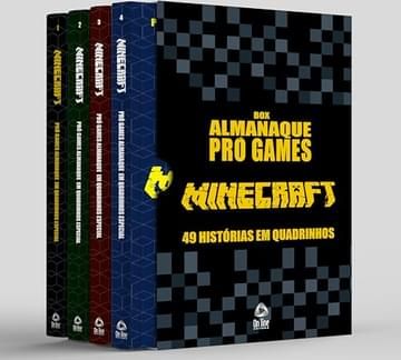 Imagem representativa de Coleção Pró-Games Almanaque em Quadrinhos Minecraft - Box com 4 Livros