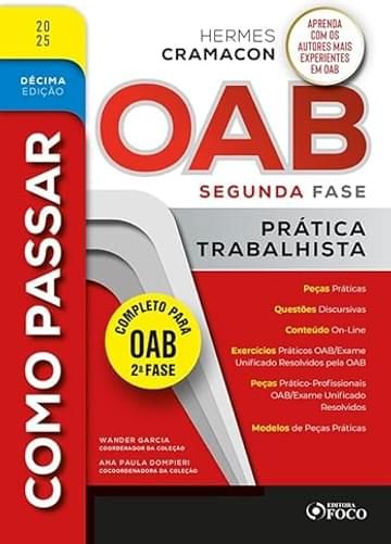 Imagem representativa de Como Passar na OAB 2ª Fase - Prática Trabalhista - 10ª Ed - 2025