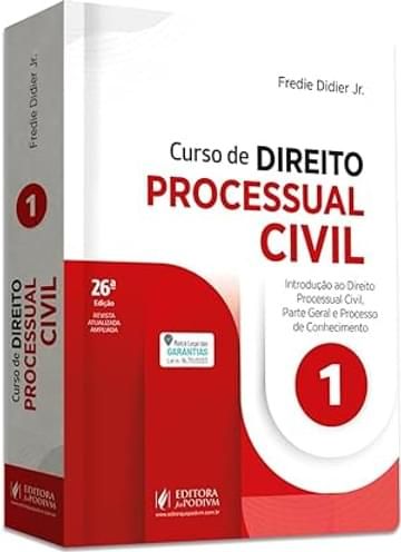 Imagem representativa de CURSO DE DIREITO PROCESSUAL CIVIL - V.1 - INTRODUÇÃO AO DIREITO PROCESSUAL CIVIL, PARTE GERAL E PROCESSO DE CONHECIMENTO (2024) (Volume 1)