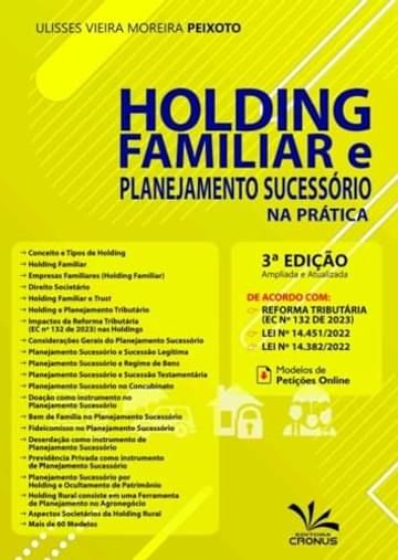 Imagem representativa de Holding Familiar e Planejamento Sucessório na Prática 3Ed.2024