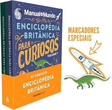 Livro Kit Enciclopédia Britânica Para Curiosos - Volumes 1 e 2