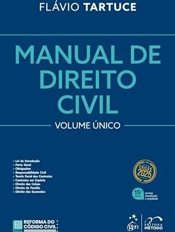 Imagem representativa de Manual de Direito Civil - Vol. Único - 15ª Edição 2025