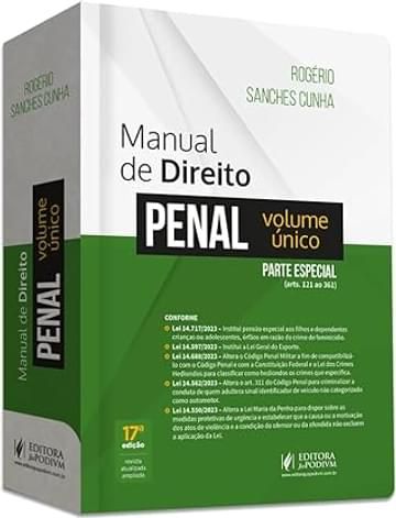 Imagem representativa de Manual de Direito Penal - Parte Especial - Volume único