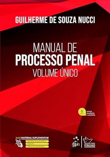 Imagem representativa de Manual de Processo Penal - Volume Único - 6ª Edição 2025