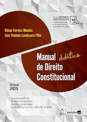 Imagem representativa de Manual Didático de Direito Constitucional - 10ª Edição 2025