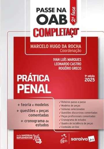 Imagem representativa de Passe Na Oab 2ª Fase - Completaço - Prática Penal - 9ª Edição 2025