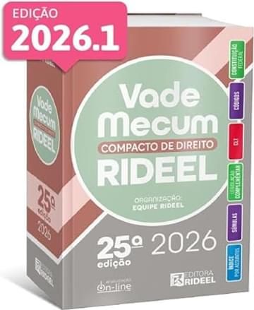 Livro Vade mecum compacto de direito rideel - 2026.1