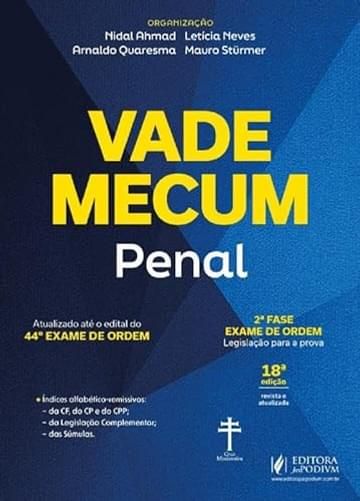 Livro Vade Mecum Penal - 44º Exame de Ordem - 18ª Edição (2025)