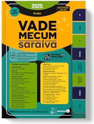 Imagem representativa de Vade Mecum Saraiva Tradicional - 39ª' Edição 2025