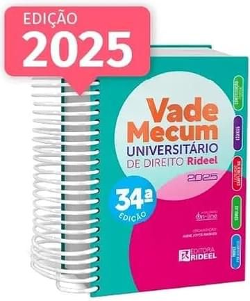 Imagem representativa de Vade Mecum Universitário de Direito Rideel 2025 - 1º Semestre - 34º Edição